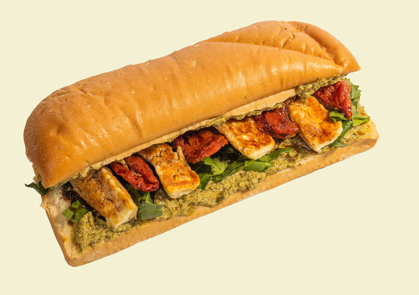 Golden Haloumi Sandwich